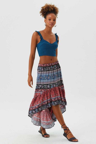 Skirt short in the front long in the back cheap