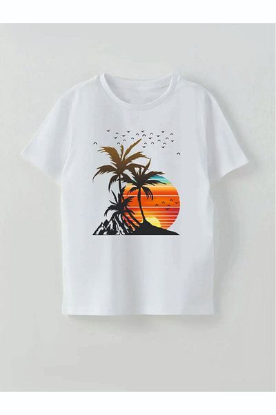 Cevval Tricou pentru copii Tropical View