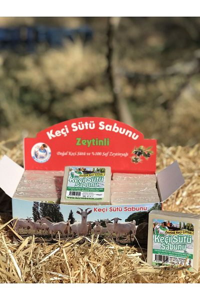 Zeytinli Keçi Çiftliği 12 Pack Pure Olive Oil Goat Milk Soap (Pure Olive Oil & 100% Natural)