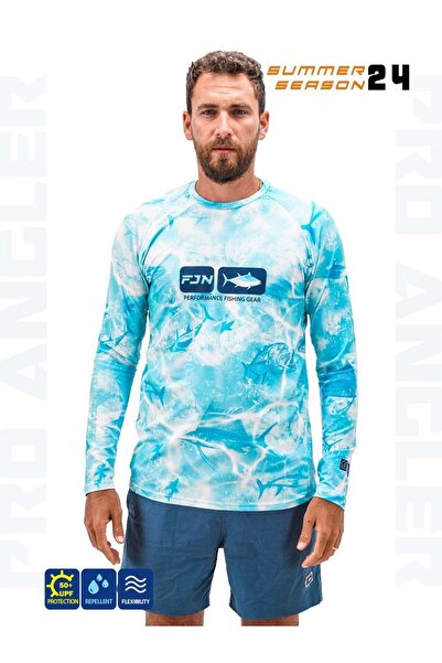 Fujin Pro Angler S24 T-Shirt Water Camo - 2XL