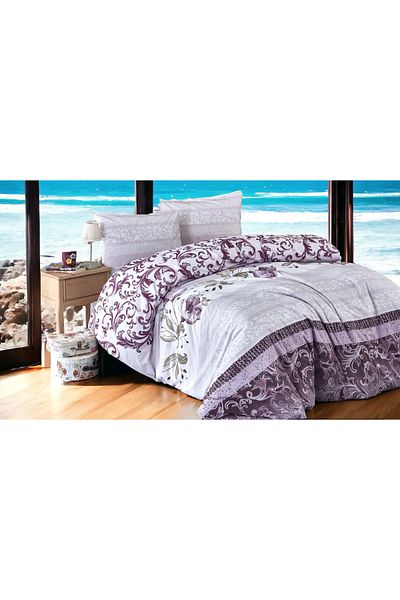 MAJESTE Exclusive 100% Natural Cotton Ranforce Double Duvet Cover Set-11226