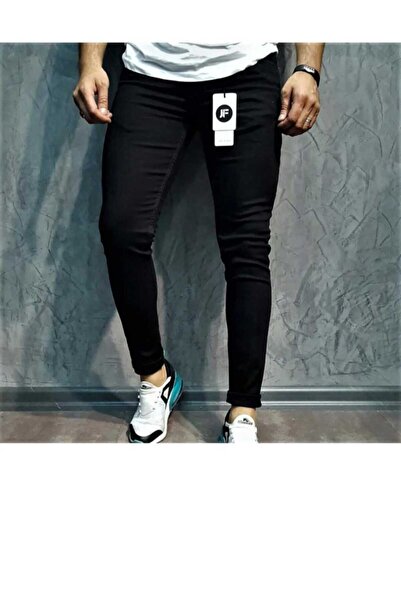 KOT GALERİA Μαύρο ανδρικό τζιν Lycra Slim Fit