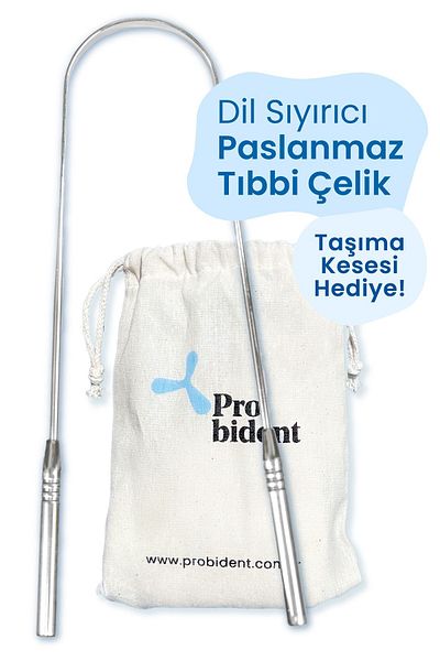 Probident Tongue Cleaning Apparatus / Tongue Scraper with Pouch Gift