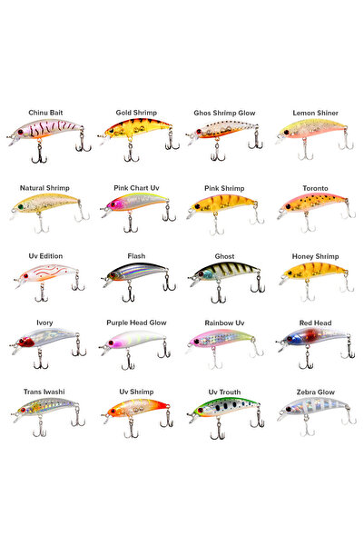 RYUJI Baby Minnow 5 Cm 4.5 gr Sinking Lrf Maket Yem