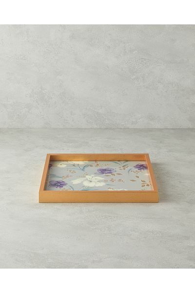 English Home Almina Cream Decorative Tray - 33x33 cm