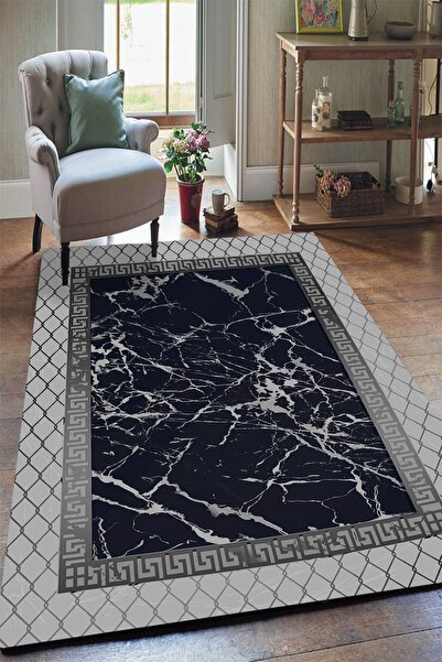 Yürük Home Welsoft Kumaş Dijital Baskılı YRK104 MODELİ LASTİKLİ HALI ÖRTÜSÜ