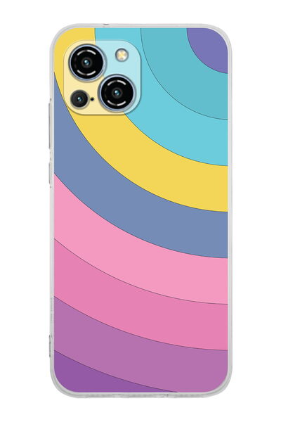 PrintiFy حافظة سيليكون شفافة متوافقة مع كاميرا Reeder S23 Pro Max مع تصميم Color Cumb B