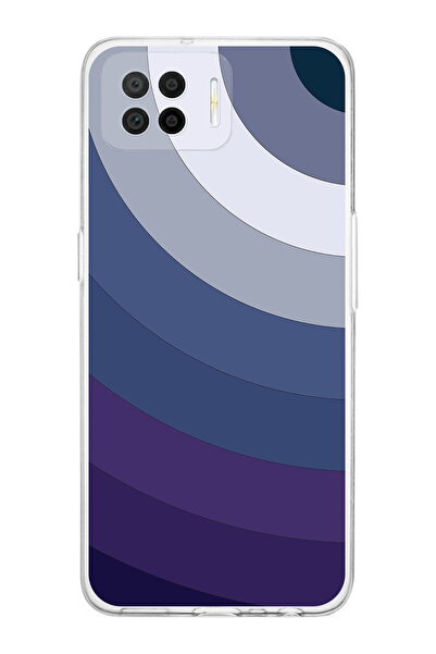 PrintiFy Oppo A73 Uyumlu Kamera Korumalı Renk Cümbüşü E Tasarımlı Şeffaf Silikon Kılıf