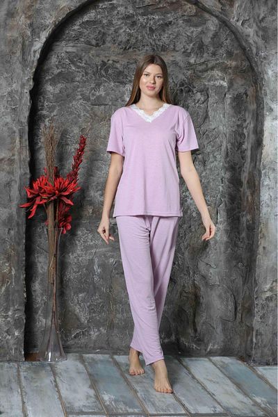 CALİA Women's Bamboo Short Sleeve Summer Pajamas Set