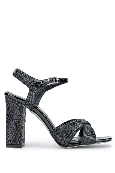 Tamer Tanca Vegan Women's Black Heeled Sandals