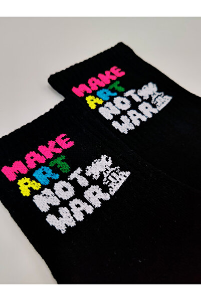 Shuttle Park Unisex Black Comics Fashion - Γραπτές και μοτίβες κολεγιακές κάλτσες