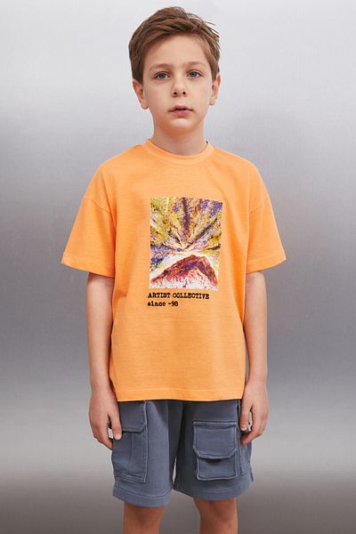 GRIMELANGE FERGUS T-Shirt für Herren, Lachsfarben