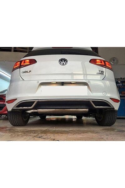 İTAL-TAİWAN Vw Golf 7 2012-2017 Uyumlu Piano Black Difüzör Krom Detaylı