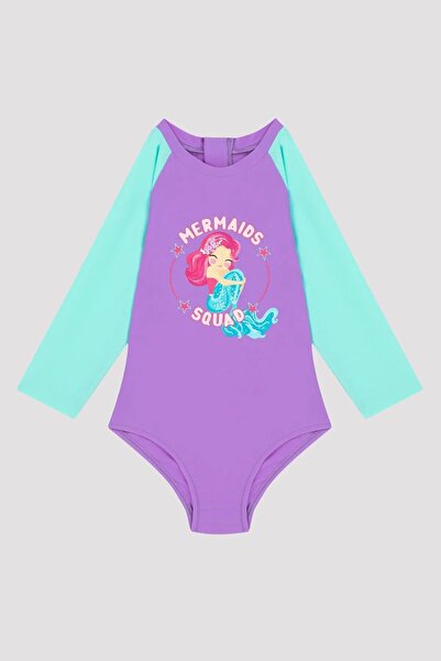 Swana Kız Çocuk Deniz Kızı Mayo