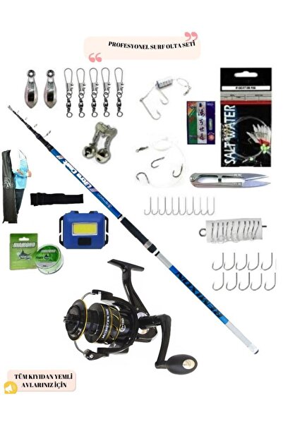 REMIXON Monster 7000 Remixon Ulta Cast 420cm 200gr Profesyonel Surf Olta Seti