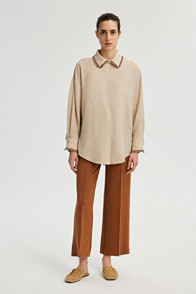 Touché Privé Košile s vyšívaným střapcem