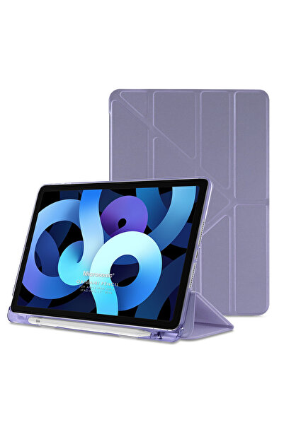Microsonic Apple iPad Air 11 2024 Uyumlu Kılıf (A2902-A2903) Origami Pencil Lila