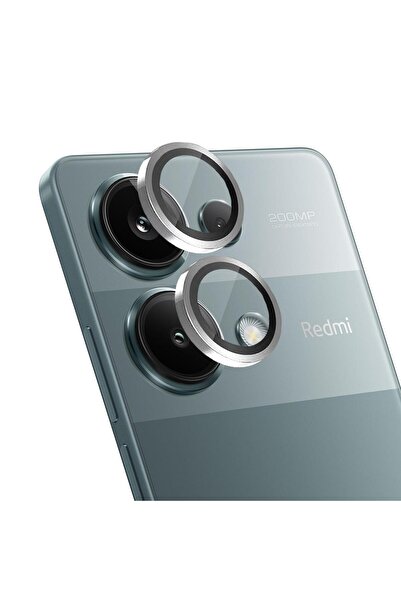 Microsonic Xiaomi Redmi Note 13 Pro 4G Tekli Kamera Lens Koruma Camı Gümüş