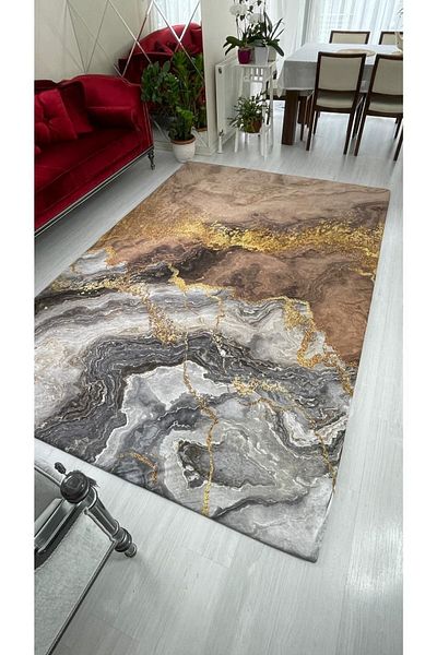 MEKA TEKSTİL New Model Powder Pyramid Pattern Elastic Carpet Cover