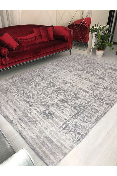 MEKA TEKSTİL Modern Pattern Elastic Velvet Carpet Cover