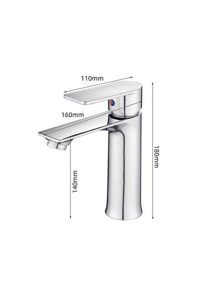 FLEKO Moi̇-111 Sink with Chrome Faucet
