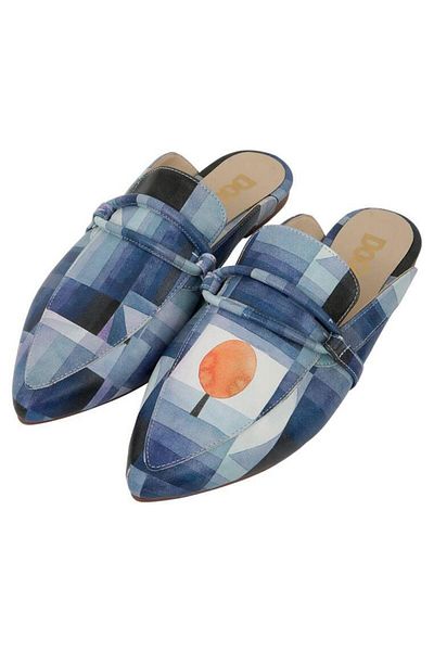 Dogo Papuci de damă din piele vegană bleumarin - Be Different Design