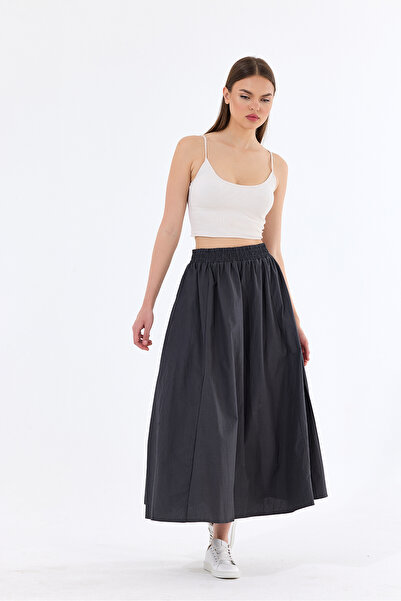 HMY Long Waisted Elastic Skirt