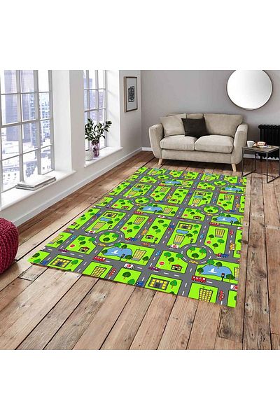 MEKA TEKSTİL Driveway Silk Velvet Elastic Carpet Cover For Kids Room