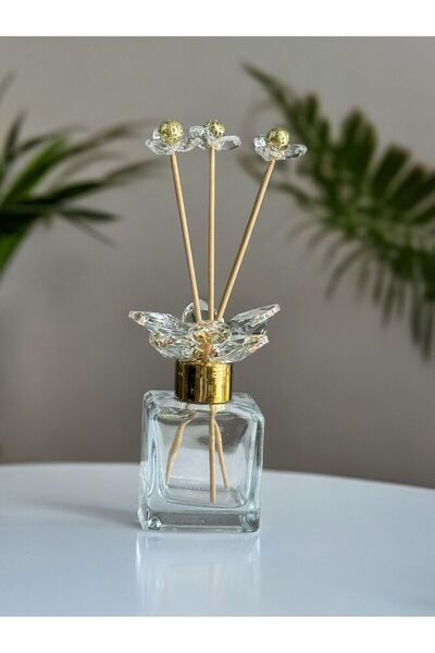 ArzzHome Kristal Cam Koku Şişesi Şeffaf Gold