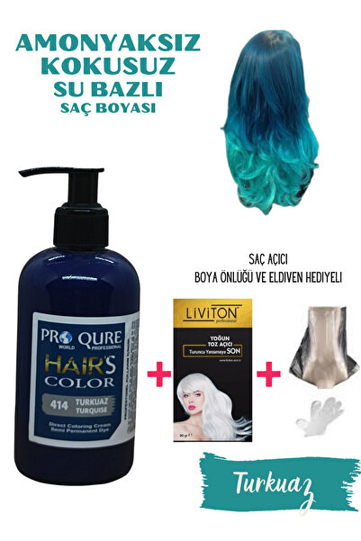 PROQURE amonyaksız saç boyası, kokusuz subazlı yarı kalıcı 250 ml PROQURE (AÇ...