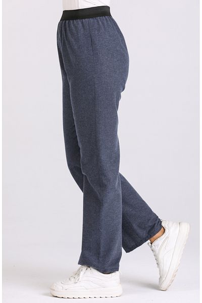 sefamerve Indigo Women's Walking Pants - Wool Viscose