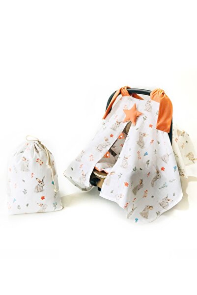 Atölye Eda Exclusive Müslin puset Örtüsü Minderi Kese 3 Parça