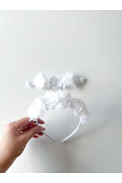 COOLMINIES Mother, Baby, Postpartum, Newborn Crown Headband - White