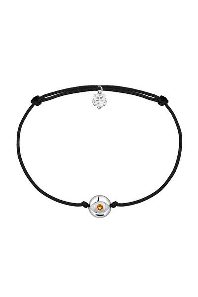 Les Tigres Kaplan Göz Siyah İp Bileklik