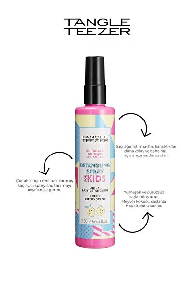 Tangle Teezer Everyday Detangling Çocuklar için Dolaşık Açıcı Saç Sprey 150 ml