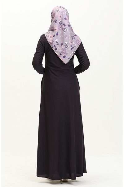 sefamerve Purple Pocket Dress - 0665-06