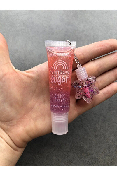 MUJGAN Gökkuşağı Dudak Parlatıcısı Yıldızlı 2’li Rainbow Sugar Shiny Lip Glos...