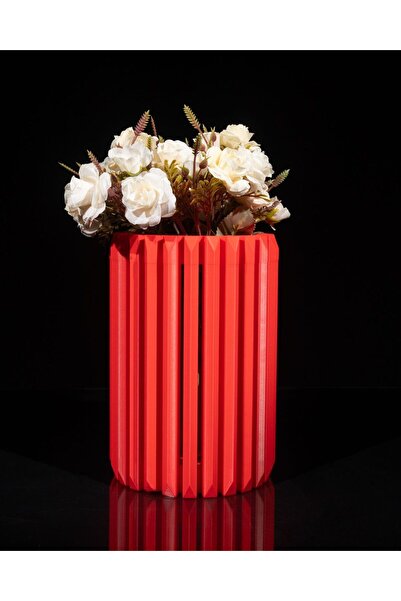 CESTOPİENO Crvena Teris vaza - 14x14x20 cm / Bioplastika
