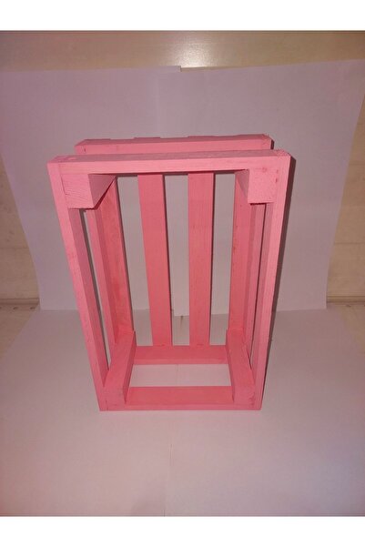 DEMBEY AHŞAP ATÖLYE Ahşap Kasa Raf Çiçeklik Kitaplık Renkli Mini Kasa