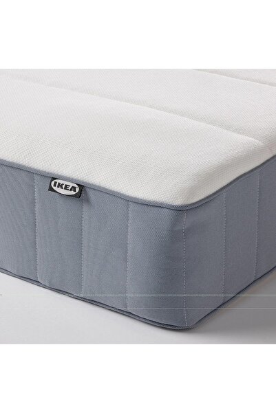 IKEA NEMOSTORE IKEA  VESTERÖY çift kişilik yatak, açık mavi, 160x200 cm, sert