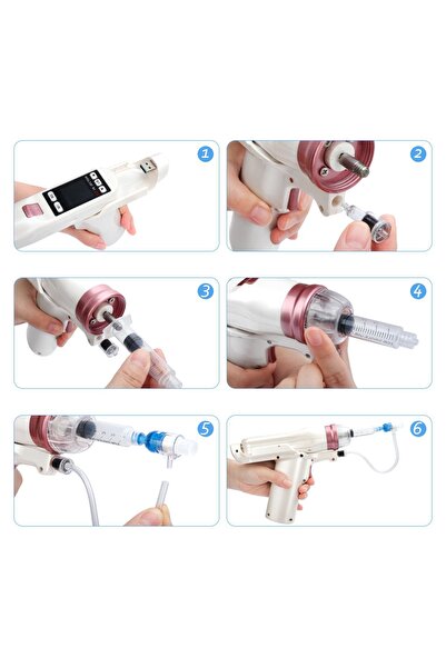 TheBeautyStore Mezoterapi Tabancası Cilt Tazeleme Yüz Yenileme Peeling İz Leke Ez Mezo Cihazı