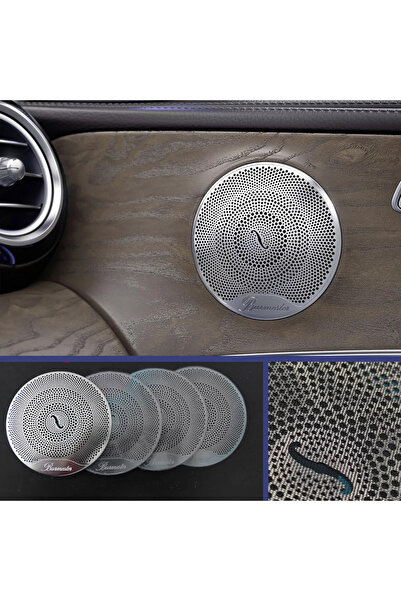 bigkey Mercedes W 205 W213 Hoparlör Kapakları Burmester - Krom Kapak Burmester 4 Adet Takım . W205