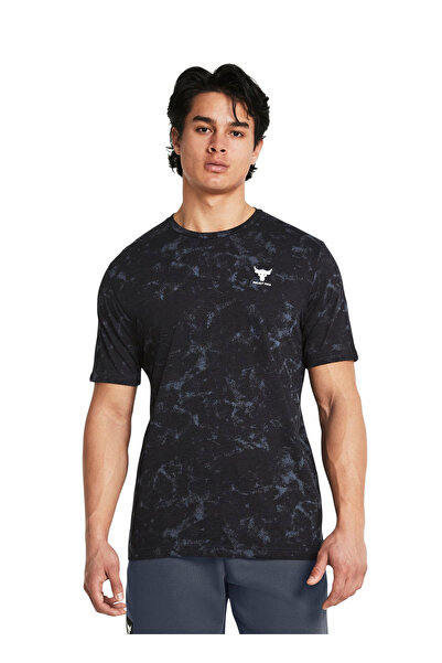 Under Armour 1383194-001 UA Pjt Rck Payof AOP Gr Siyah Erkek Bisiklet Yaka Ov...