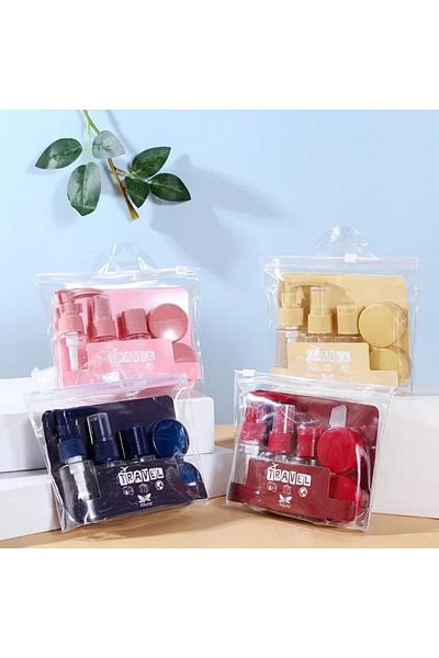 Hombak 8 Piece Travel Type - Easy Portable and Stylish Cleaning Bath Set