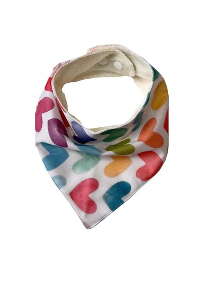 Lulunun Renkleri Liquid-Proof Double-Way Baby Drool Scarf And Feeding Bib