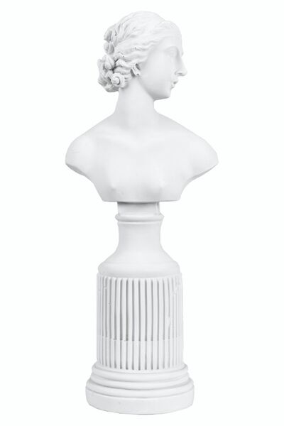 SNM Home Decoration - Lafayette Sütunlu Beyaz Büyük Boy Kadın Polyester Heyke...