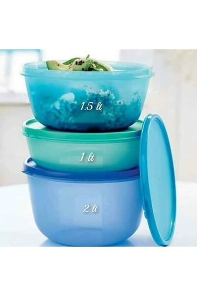 Tupperware مجموعة من 3 حاويات تخزين حلوى معجزة