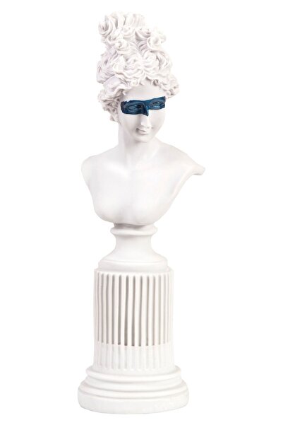 SNM Home Decoration - Lafayette Sütunlu Beyaz Popart Küçük Boy Kadın Polyeste...