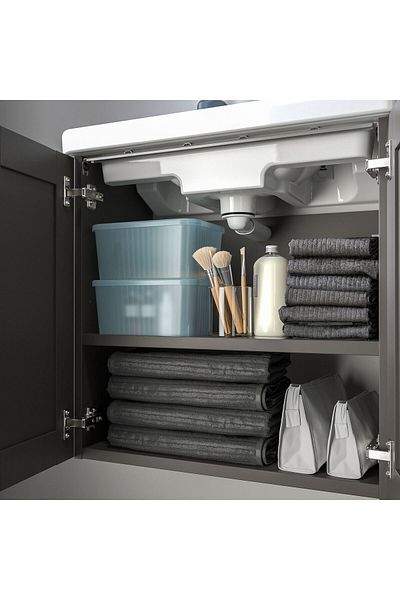 IKEA صندوق تخزين Rykta مع غطاء 18X24X12 3.5 لتر
