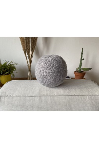 sevaradekor Teddy Top Pillow Gray